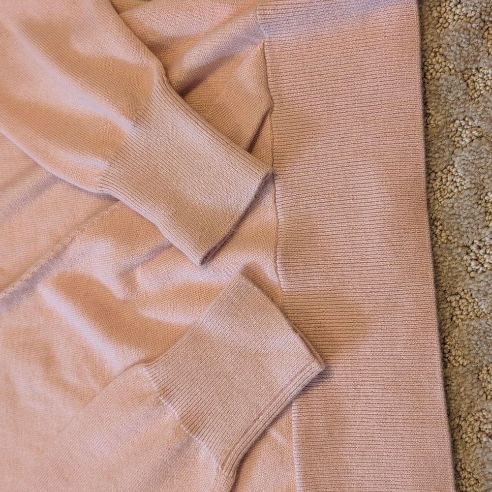 Paige Cashmere Light Pink Keslee Sweater - Picture 7 of 8